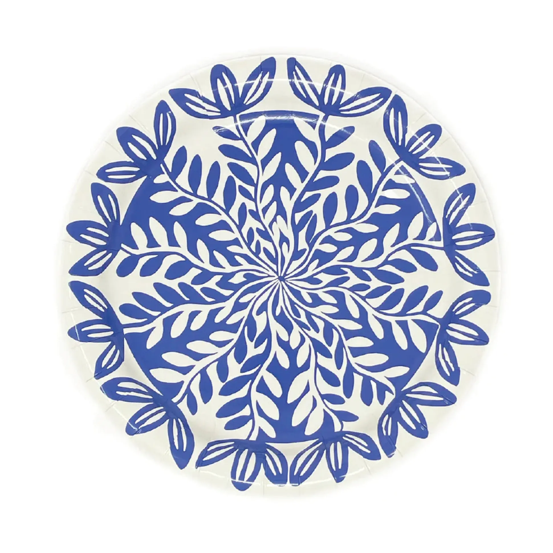 7" Blue Paper Plates, Pack of 8