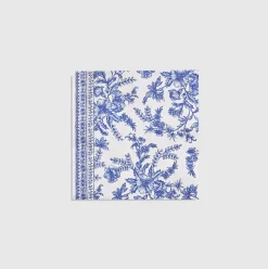 Blue Toile Large Napkins, Set of 25