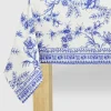Blue Toile Paper Tablecloth