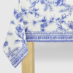 Blue Toile Paper Tablecloth