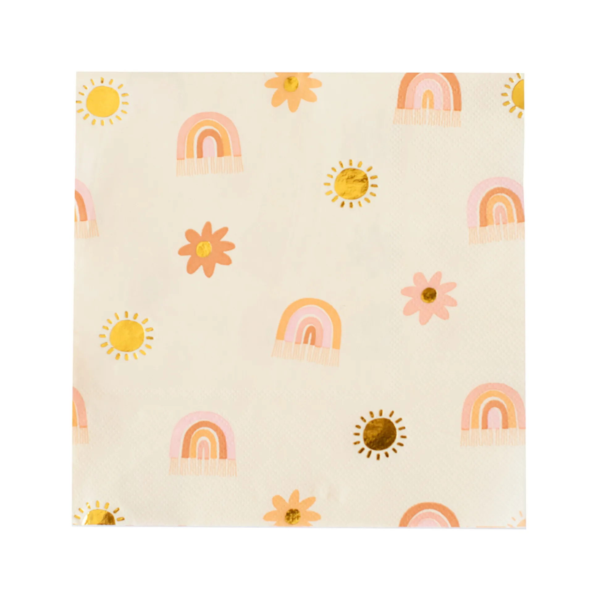 Boho Rainbow Large Napkins, Pack of 16