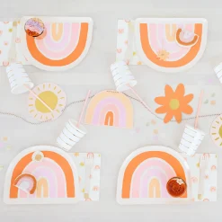 Boho Rainbow Large Napkins, Pack of 16