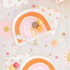 Boho Rainbow Large Napkins, Pack of 16
