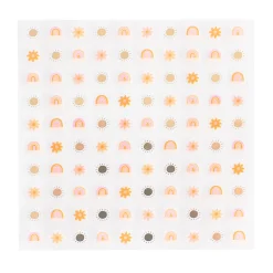 Boho Rainbow Nail Stickers, Pack of 100
