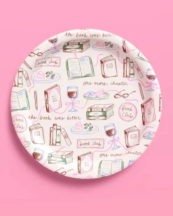 Book Club Plates - 25 paper plates