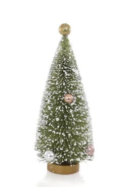 Bottle Brush Tree Olive Green, Set of 6