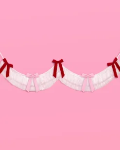 Bow Bliss Banner - layered fringe + velvet bows