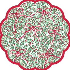 Bow Garden Scalloped Placemats, Pack of 24