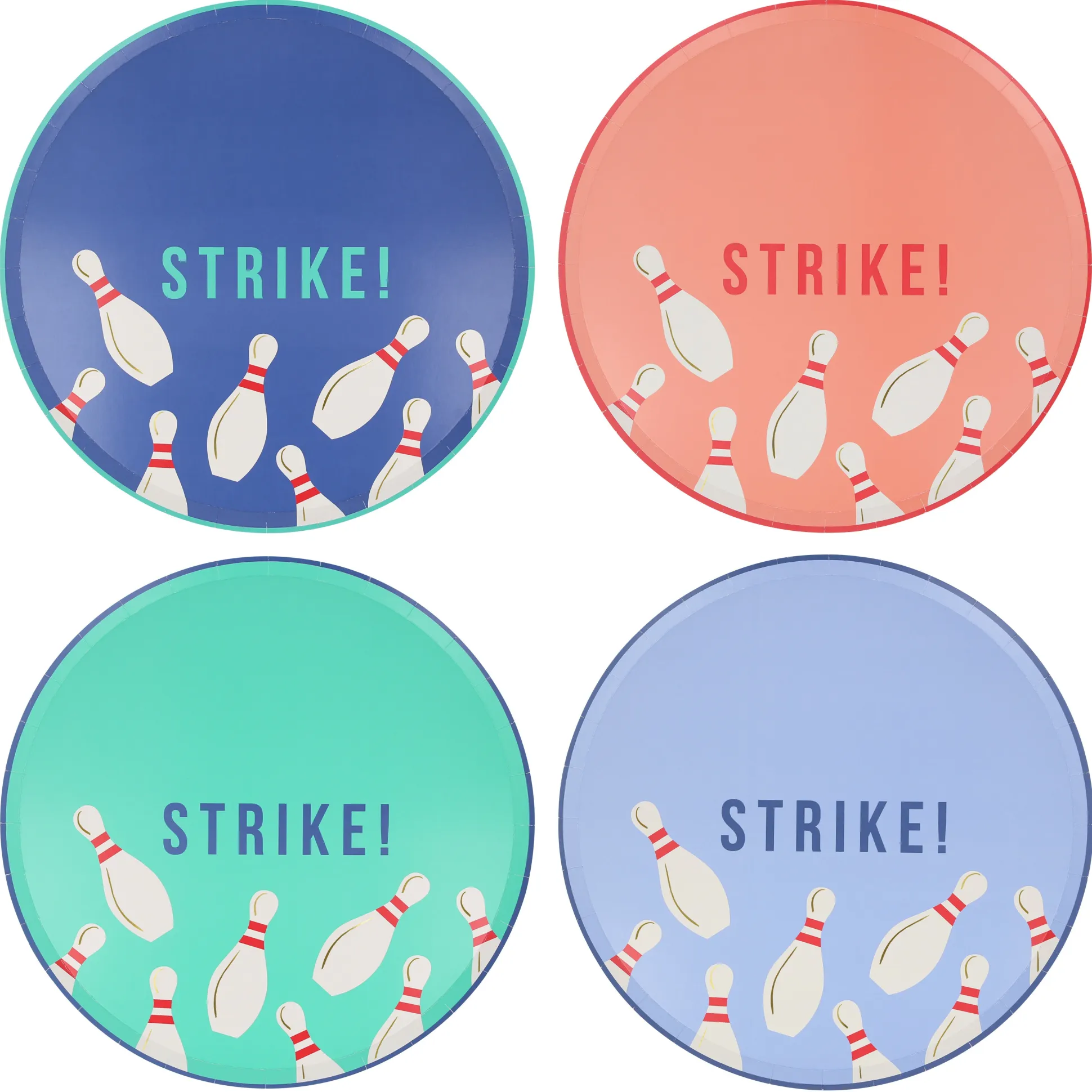 Bowling Dinner Plates, Set of 8