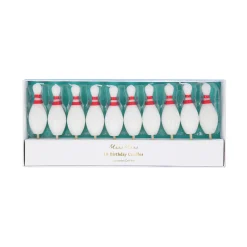 Bowling Pin Candles, Set of 10