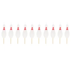Bowling Pin Candles, Set of 10