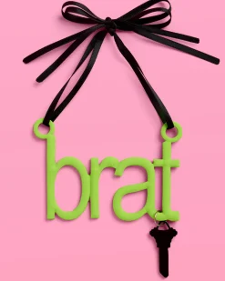 Brat Ornament - neon green ornament