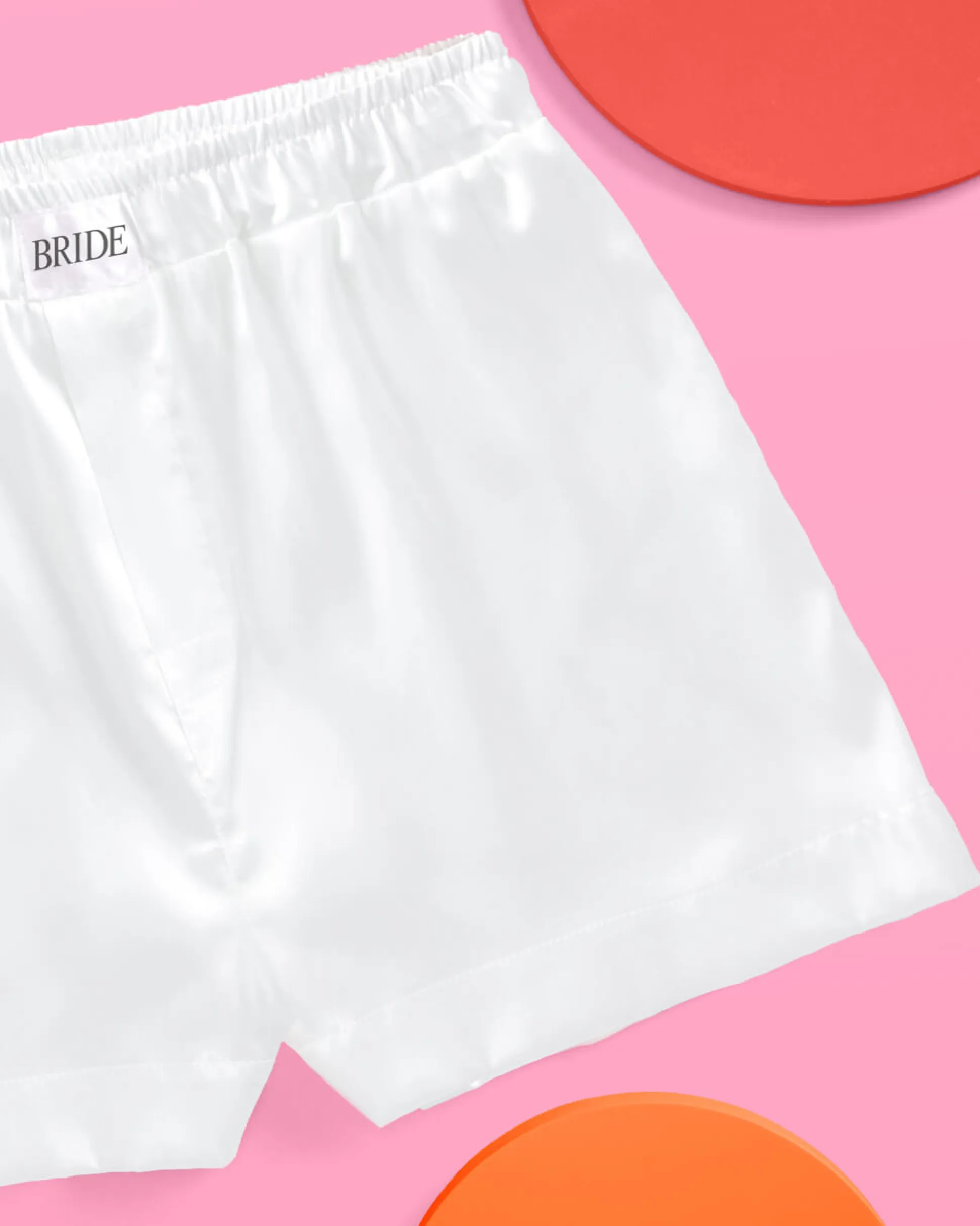 Bride Boxers - white satin shorts