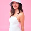 Bride Bucket Hat - Embroidered Cotton Hat