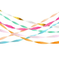Bright Crepe Paper Streamers