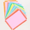 Bright Fringed Paper Placemats (x 12)