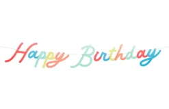 Bright Happy Birthday Garland Set