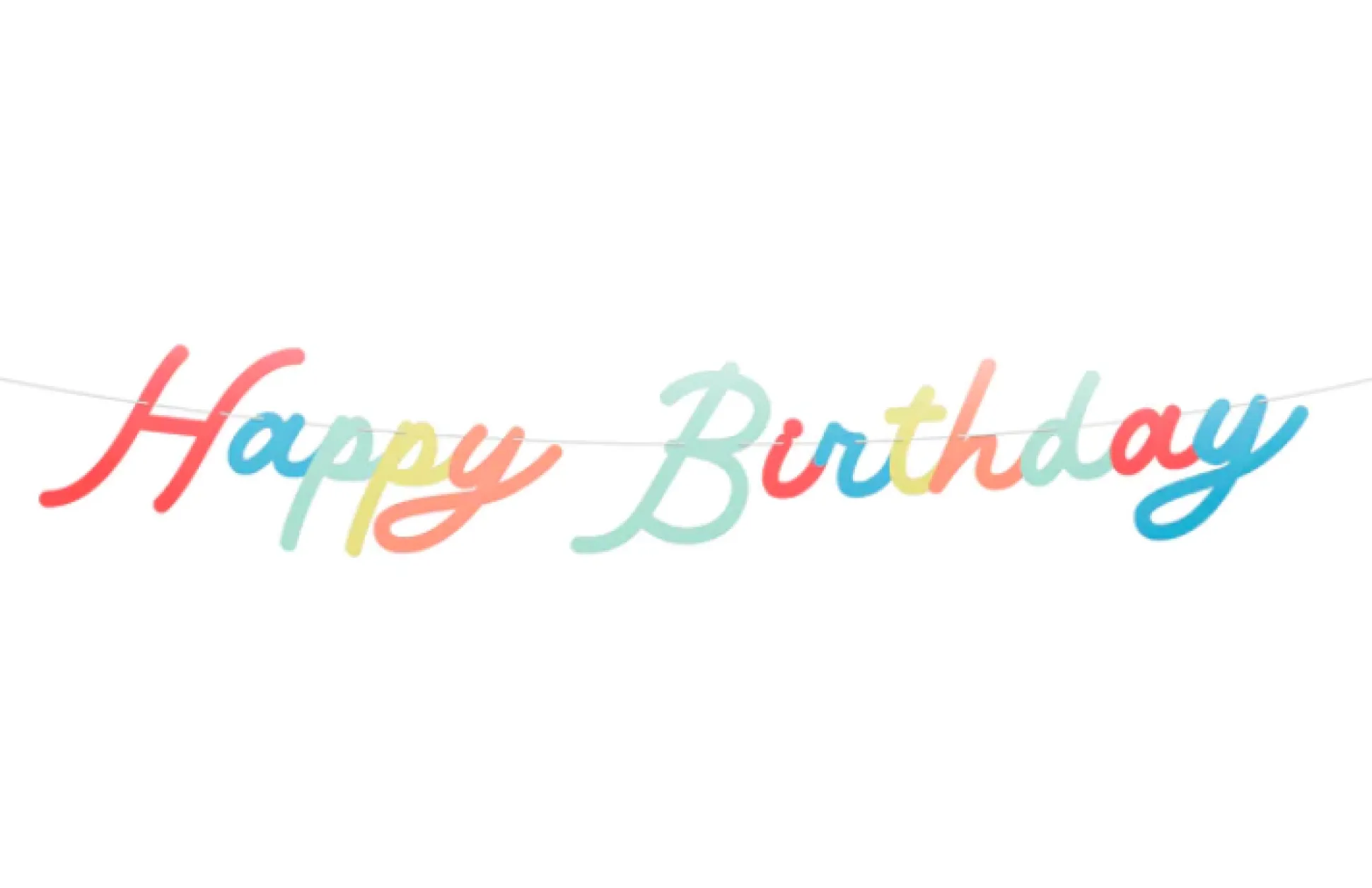 Bright Happy Birthday Garland Set