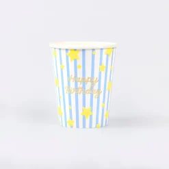 Bright Star Happy Birthday Cups (x 8)