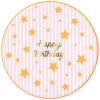 Bright Star Happy Birthday Dinner Plates (x 8)