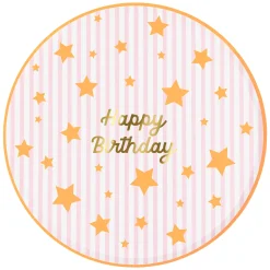 Bright Star Happy Birthday Dinner Plates (x 8)