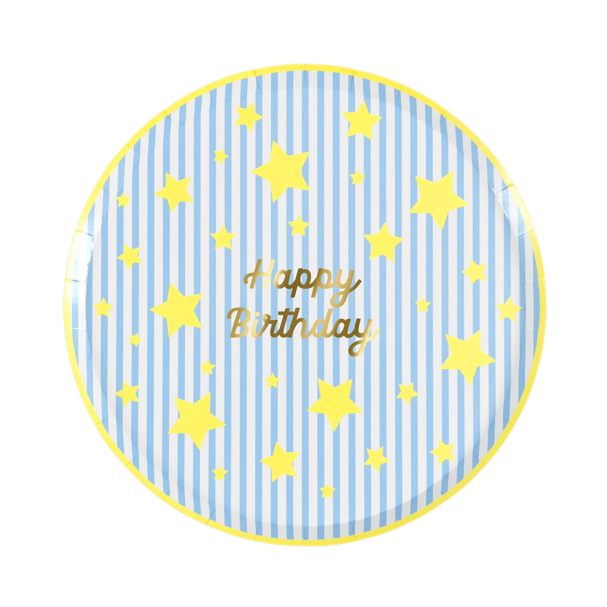 Bright Star Happy Birthday Side Plates (x 8)