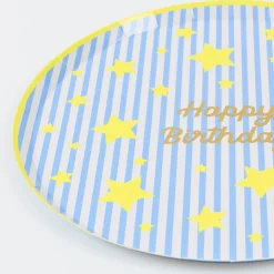 Bright Star Happy Birthday Side Plates (x 8)