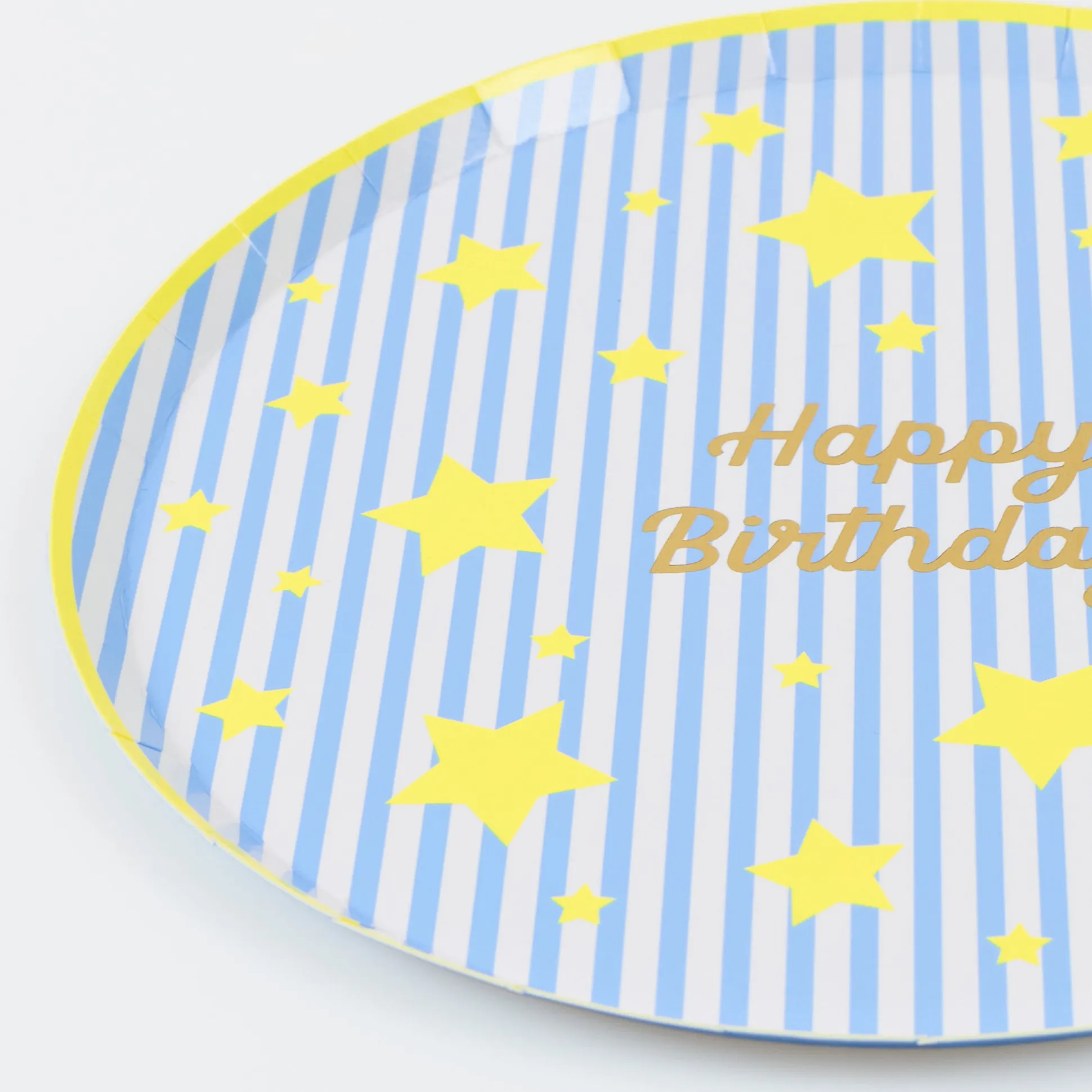 Bright Star Happy Birthday Side Plates (x 8)