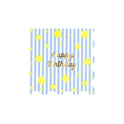 Bright Star Happy Birthday Small Napkins (x 16)