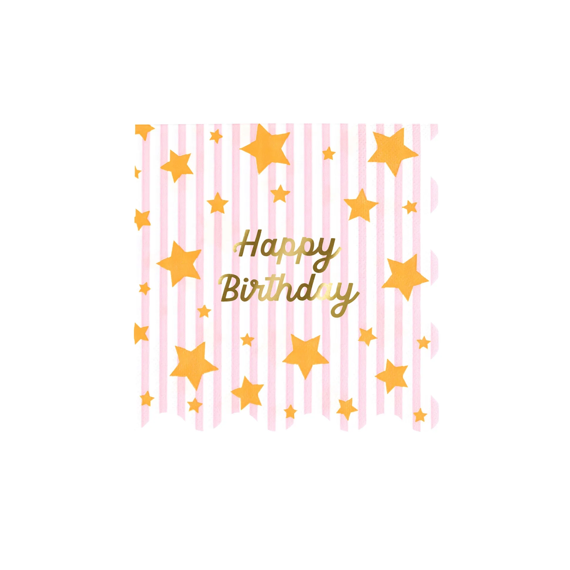 Bright Star Happy Birthday Small Napkins (x 16)
