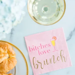 B*tches Love Brunch Witty Cocktail Napkins, Pack of 20