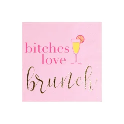 B*tches Love Brunch Witty Cocktail Napkins, Pack of 20
