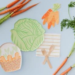Bunnies In The Garden Carrot Bunch Large Napkins, Pack of 16