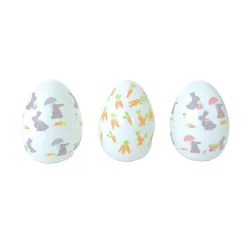 Bunnies In The Garden Fancy Plastic Easter Eggs, Pack of 24