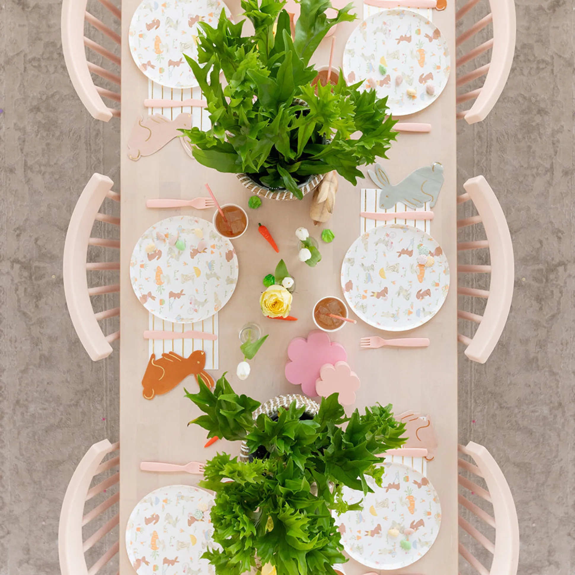 Bunnies In The Garden Large "Bunny" Napkins, Pack of 16