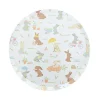Bunnies In The Garden Large Round Plates, Pack of 8