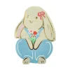 Bunnies In The Garden Overalls Bunny Large Napkins, Pack of 16