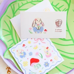 Bunnies In The Garden Overalls Bunny Sticker Set, Pack of 4