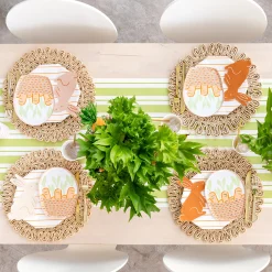 Bunnies In The Garden Small Basket Plates, Pack of 8