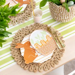 Bunnies In The Garden Small Basket Plates, Pack of 8
