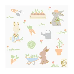 Bunnies In The Garden Sticker Set, Pack of 4