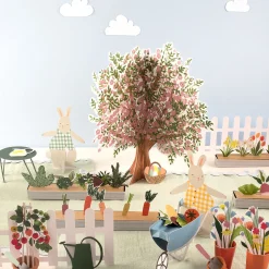 Bunny Paper Play Garden