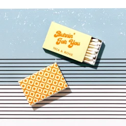 Burnin' For You Custom Matches, White Foil