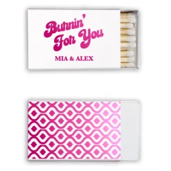 Burnin' For You Custom Matches, Fuchsia Foil