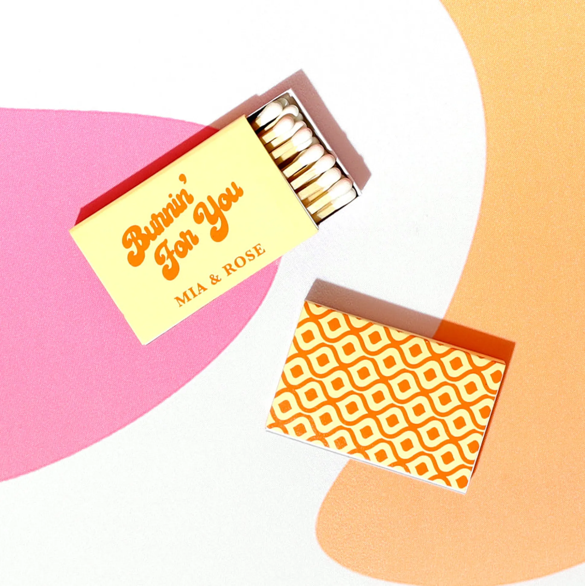 Burnin' For You Custom Matches, Fuchsia Foil