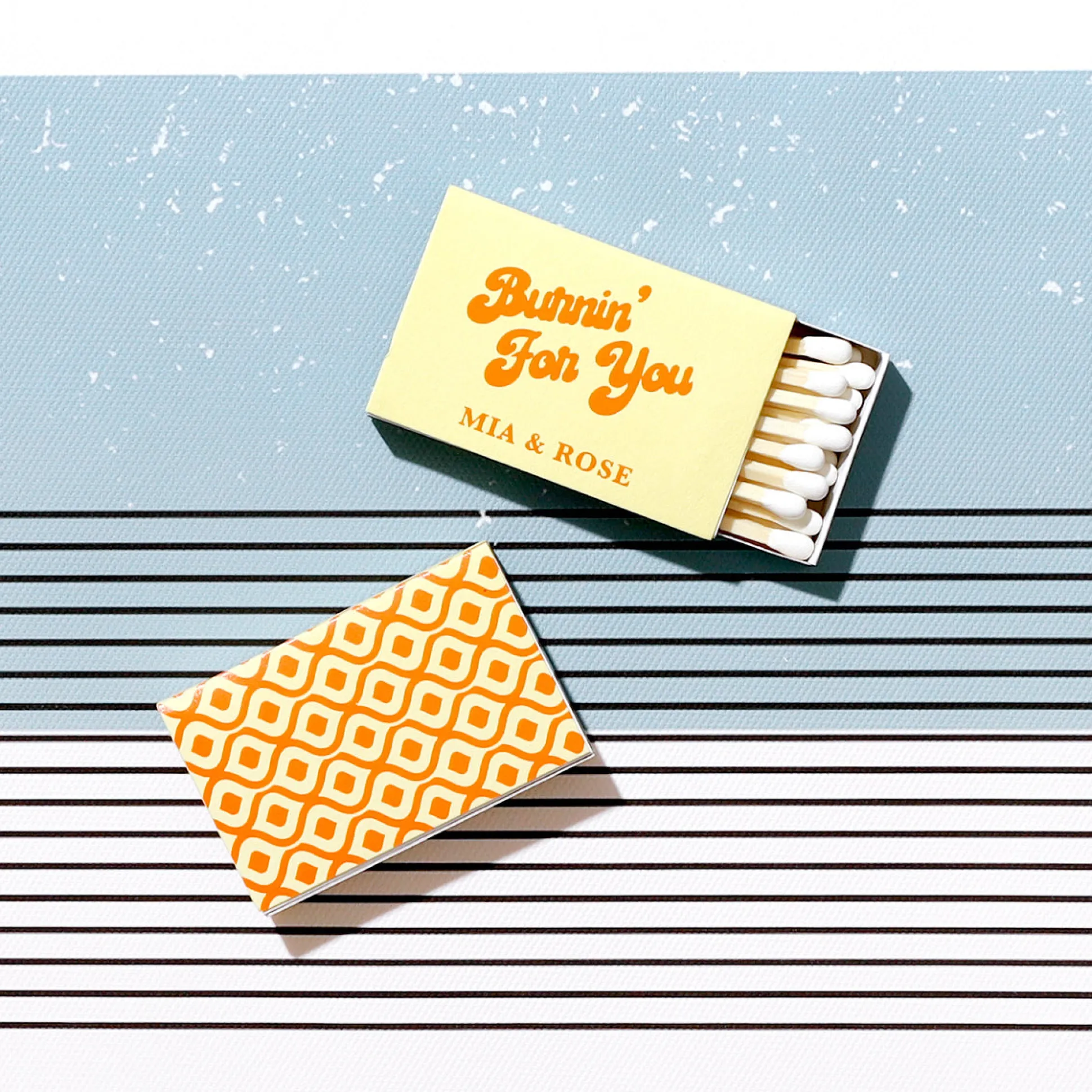 Burnin' For You Custom Matches, Gold Foil