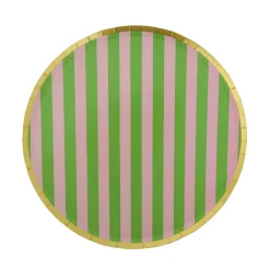 Camp Bachelorette Stripe Dinner Plates, Pack of 8