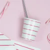 Candy Apple Frenchie Striped 9 oz Cups, Pack of 8
