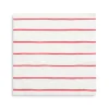 Candy Apple Frenchie Striped Large Napkins, Pack of 16