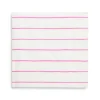 Cerise Frenchie Striped Large Napkins, Pack of 16